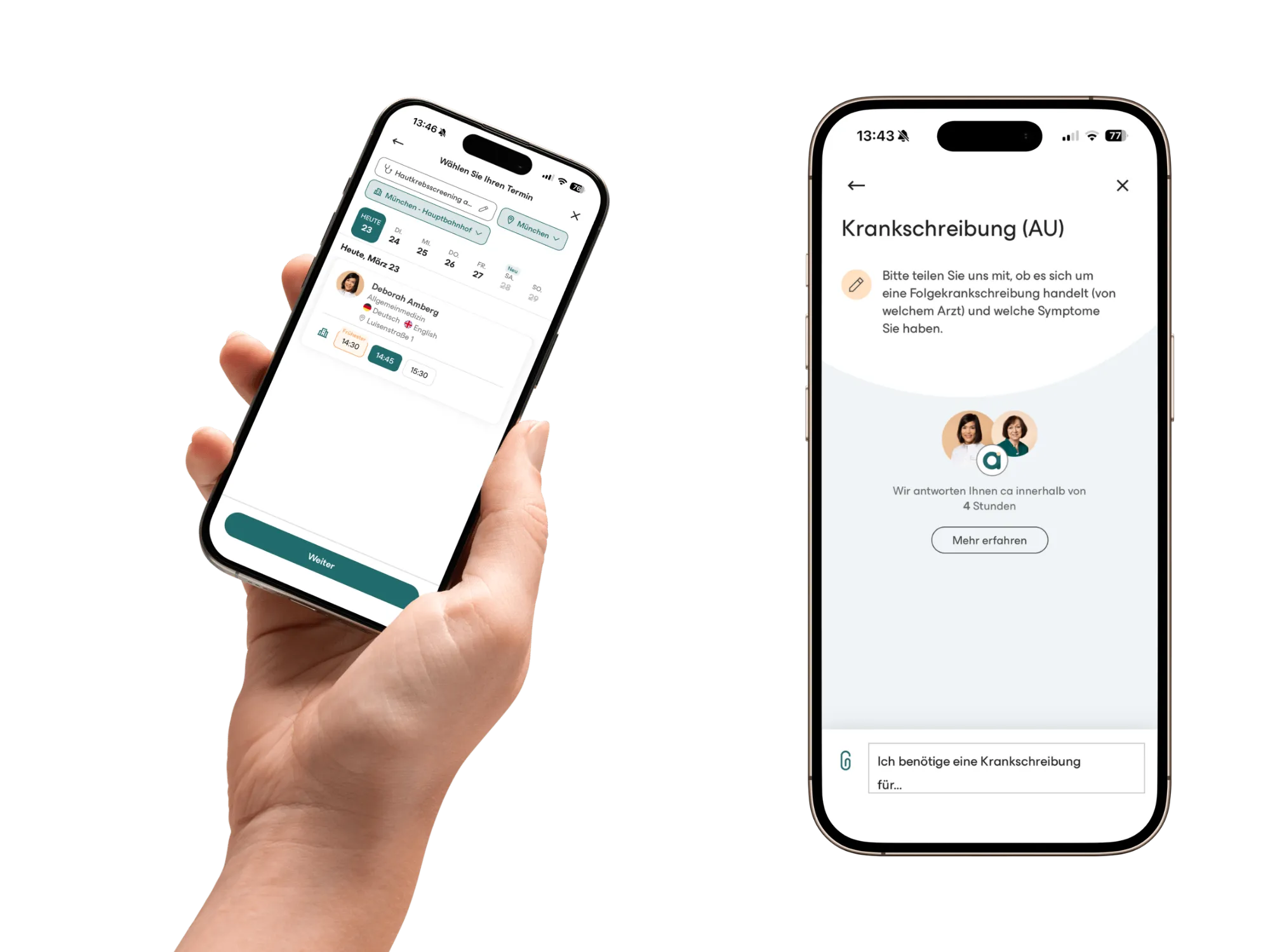avi Patienten-App — Terminbuchung und Nachrichten